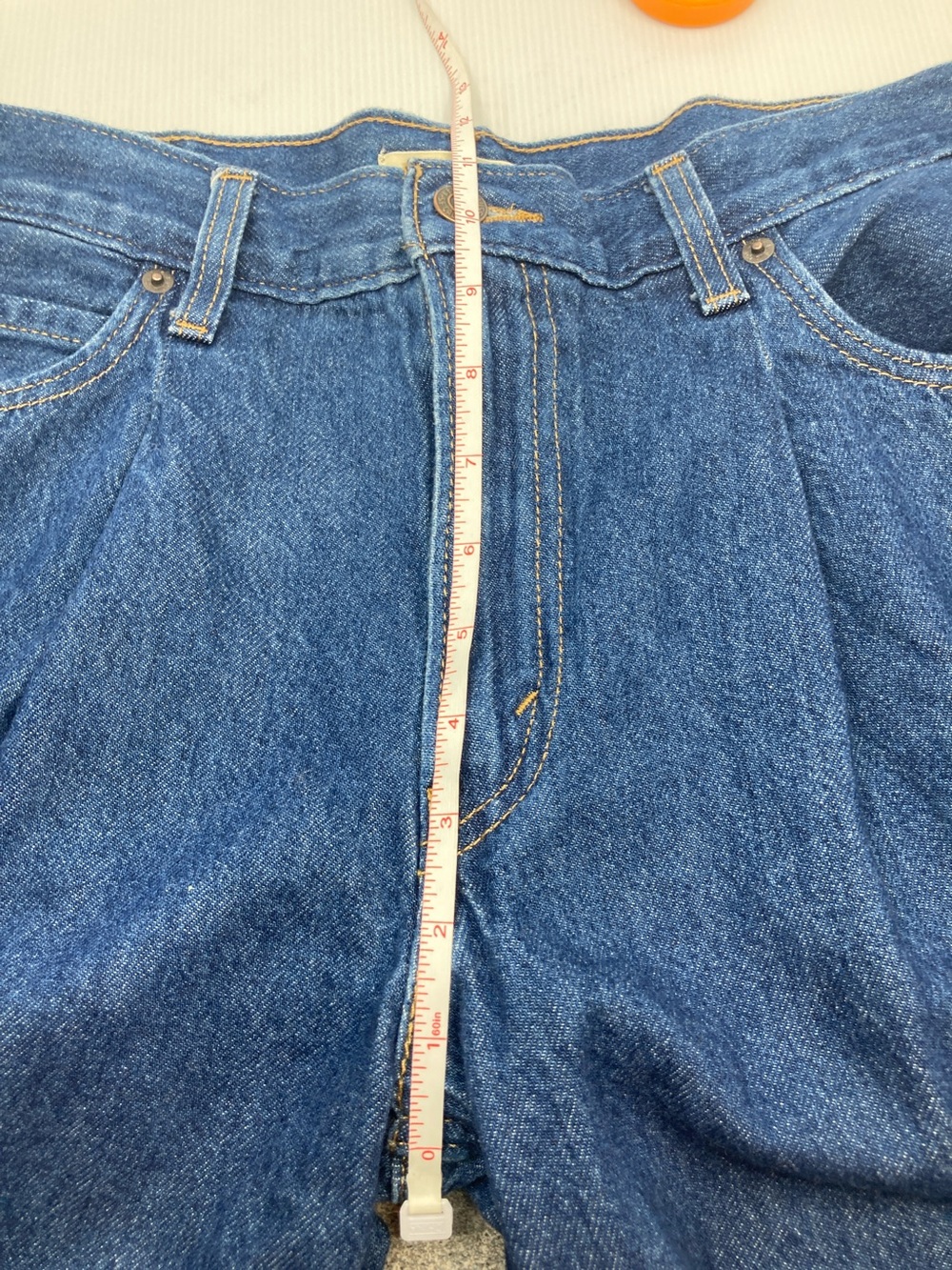Levi's Premium Baggy Dad Wide Leg Jeans Medium Dark Wash S645 - Picture 9 of 12